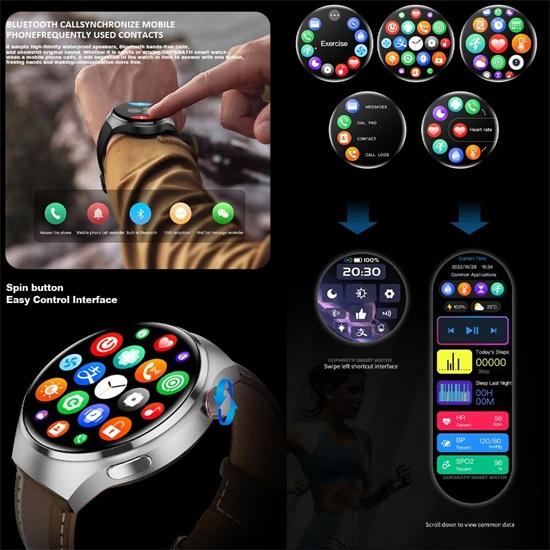 SACOSDING Watch 4 Pro Мужские спортивные умные часы GT4PRO 1,53-дюймовый AMOLED-экран HD полноэкранный сенсорный Bluetooth-вызов GPS-часы для женщин для HUA WEI