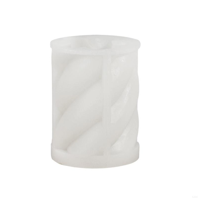 Mold 3-D Silicone Mold Cylinder Molds Epoxy Mould for Candle Making DIY Candles Wax Handmade X3UC