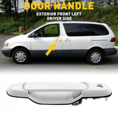 Наружная дверная ручка Передняя левая сторонаДля Toyota Sienna 1998-2003 Белый