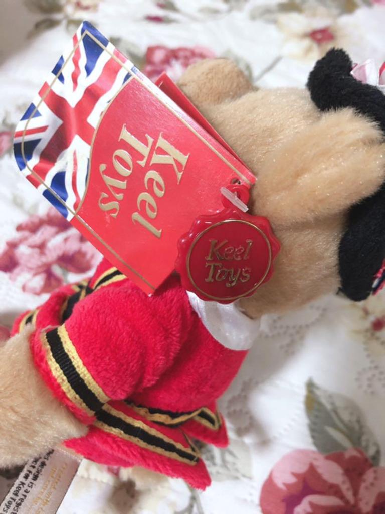 [USED] British teddy bear souvenir plush toy