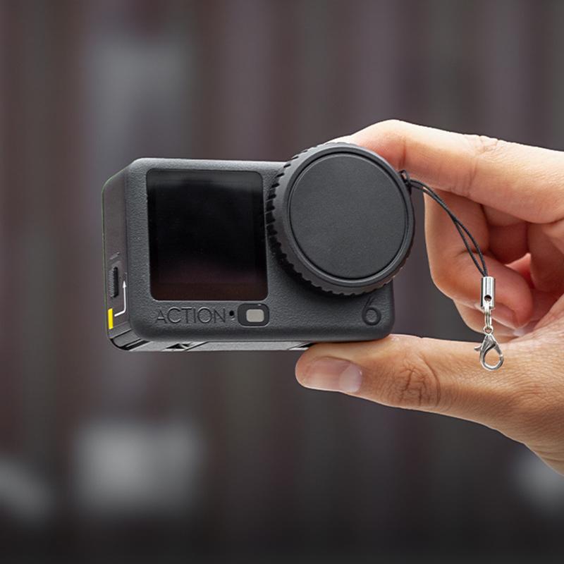Силиконовая крышка объектива для DJI Osmo Action 6, защитная крышка от царапин и отпечатков пальцев, аксессуары для камеры Action6