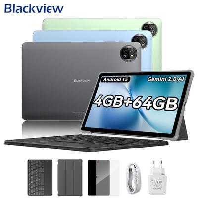 Blackview Планшет Tab 20 WiFi Android 15 10,1 дюйма 4 ГБ ОЗУ 64 ГБ ПЗУ Аккумулятор 6600 мАч Планшеты