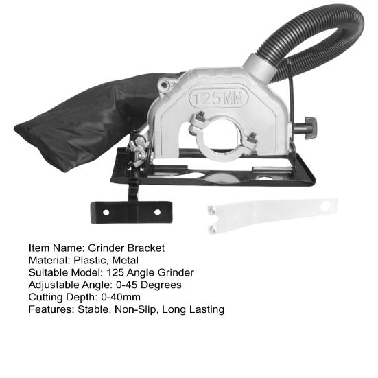 Angle Grinder Bracket with Adjustable Depth Stable Operation Anti-Slip Handle