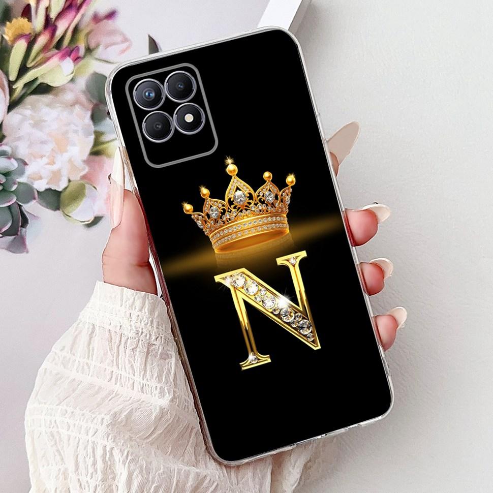 For Realme 8i Case RMX3151 Fashion Letter Cover Coque Soft Silicone Phone Case For Realme Narzo 50 Narzo50 8i Realme8i Bumper