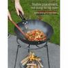 Reinforced Steel Camping Campfire Tripod Foldable Camping Grill Pot Rack  Camping Kitchen