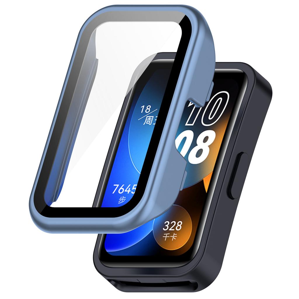 Чехол для ПК + Защитная пленка из закаленного стекла Для Huawei Band 10 9 8 Защитный корпус со стеклом для HD-экрана Для Huawei Band 9 10 Противоударный бампер