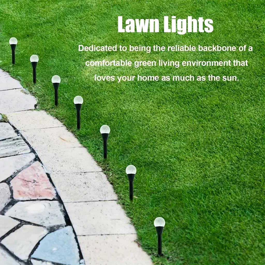 Уличная светодиодная гирлянда на солнечной батарее, пузырьковые шары, садовые светильники, газонные светильники, светильники для патио, светильники для коридора, свадебные украшения