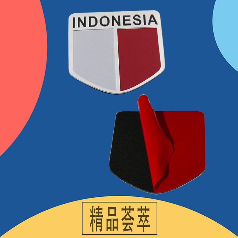 Премиум Национальный флаг Индонезии для ноутбука, настенные аксессуары, капот двигателя автомобиля, крыло, багажник, задняя наклейка, эмблема, значок, наклейка