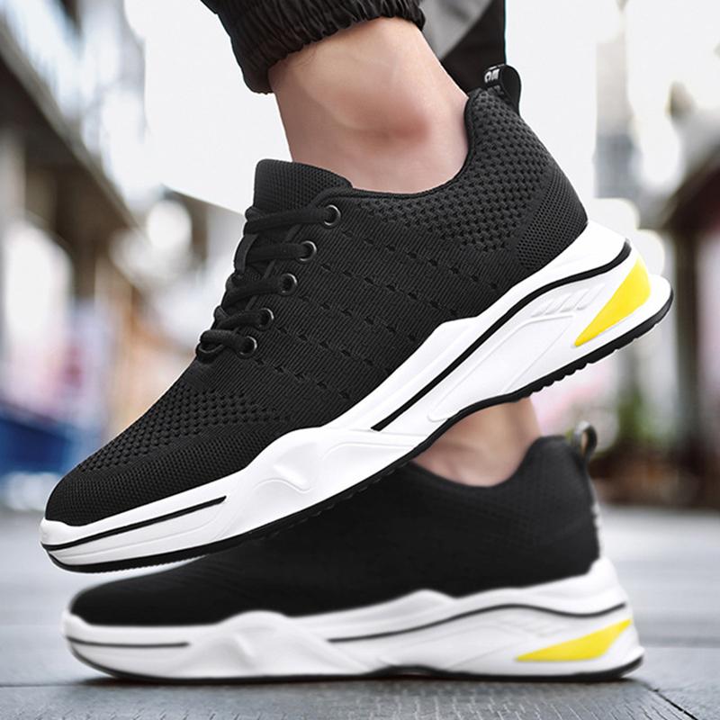Мужская обувь для увеличения роста, дышащая, нескользящая, с толстой подошвой, спортивная обувь для повседневного бега на открытом воздухе, стелька 4/6/8 см, повседневная обувь для увеличения роста