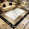 Golden Luxury Carpet for Living Room Large Area Decoration Home Sofa Antiskid Rugs Bedroom Lounge Coffee Tables Soft Floor Mats