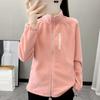 Spring Autumn and Winter Polar Women's Fleece Jacket Female Outdoor Sports Warm Sweater Top Thickened Stand-up Collar Cardigan Clothing