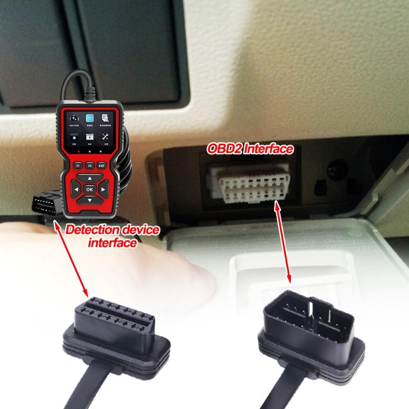 Удлинительный кабель для автомобильного сканера OBD2 26AWG OBD 8-жильный 16-контактный удлинительный плоский провод с разъемом «папа-мама», универсальный автомобильный удлинительный кабель OBD2