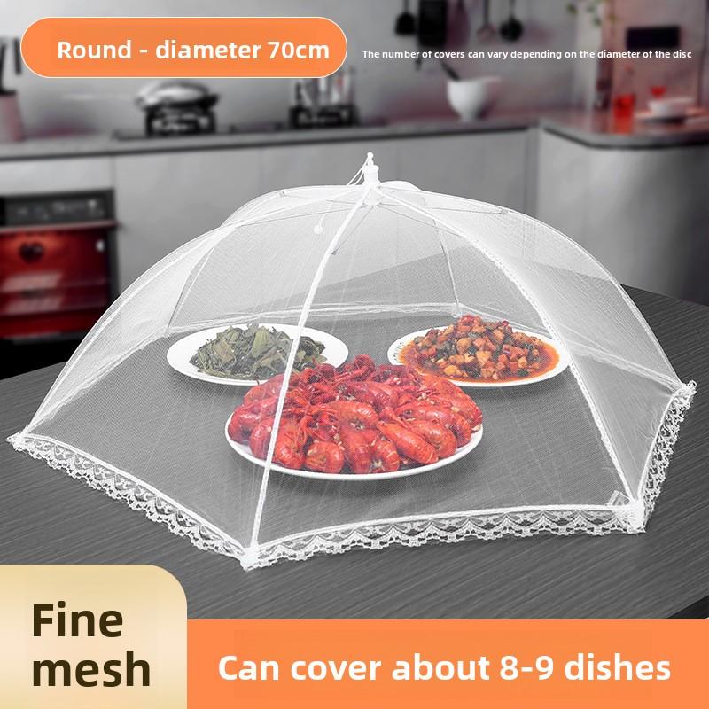 Foldable Mesh Food Cover for Dining Table Dust-Proof Insect-Proof Protector