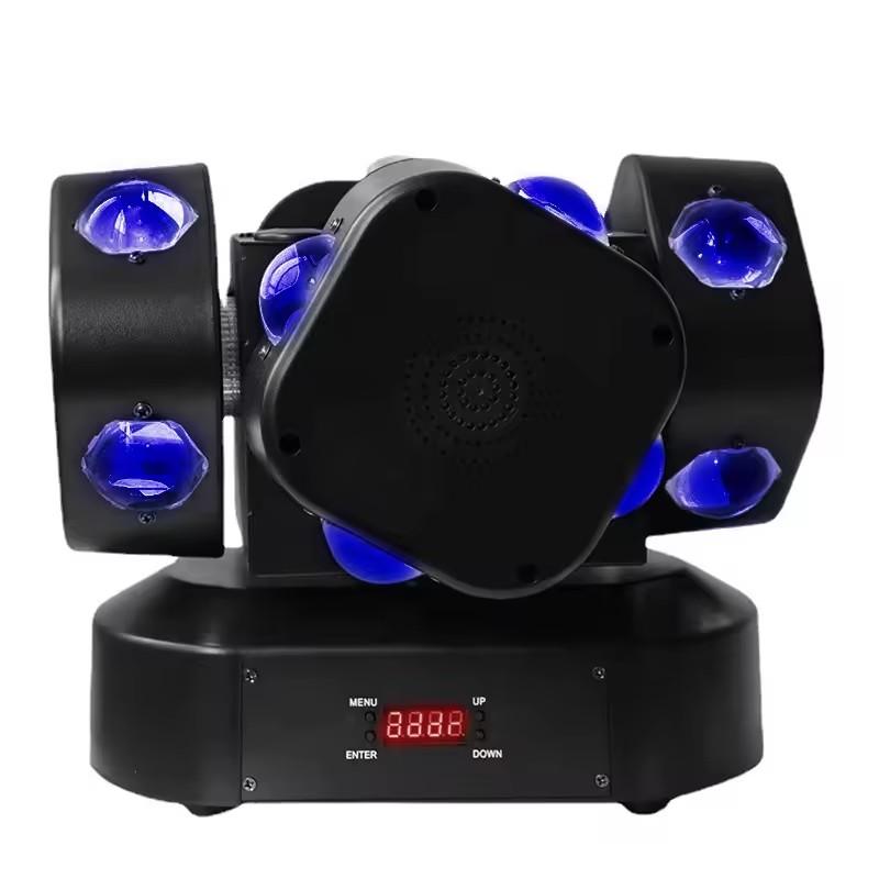 New Arrival Rotating Laser Moving Head Beam Stage Colorful LED Four-arm Ambient LED Light DMX Control for DJ Disco Party