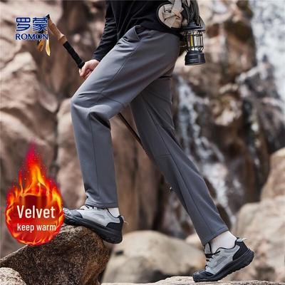 Luomeng Мужские утепленные флисом софтшелл брюки для спорта на открытом воздухе