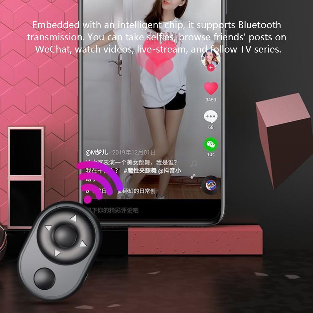 Bluetooth Пульт дистанционного управления камерой для телефонов iOS/Android Делайте фото и видео, Мини беспроводной пульт для телефона, мобильный, для перелистывания страниц электронных книг
