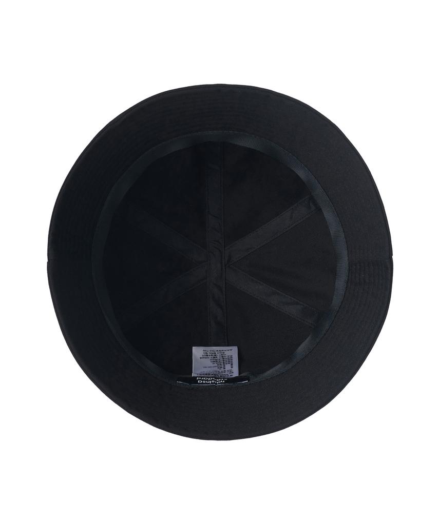MUSINSA STANDARD Oversized Cotton Round Bucket Hat [Black]