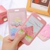 Girl Sweet Oil Painting Style Card Holders Beautiful Flowers Card Holder IC/ID Card Holder Transportation Card Holder