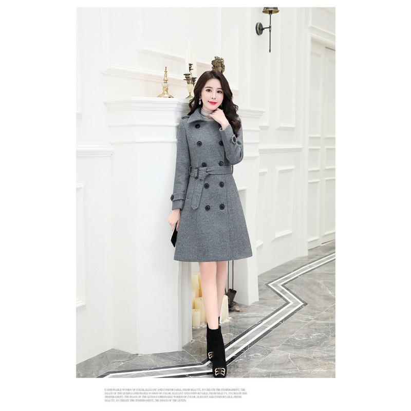 Осенне-зимнее утолщенное шерстяное женское пальто Пальто