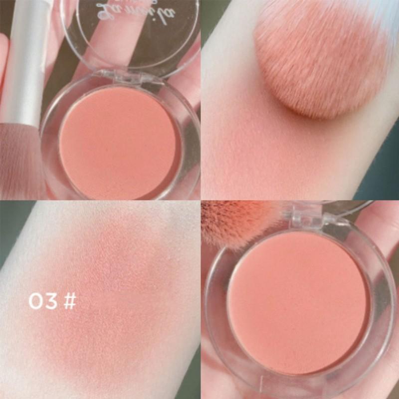 Модные 6 цветов румяна соевое молоко матовые жемчужные румяна основные моменты для отделки блюда долговечная основа для ремонта красивые цветы румяна