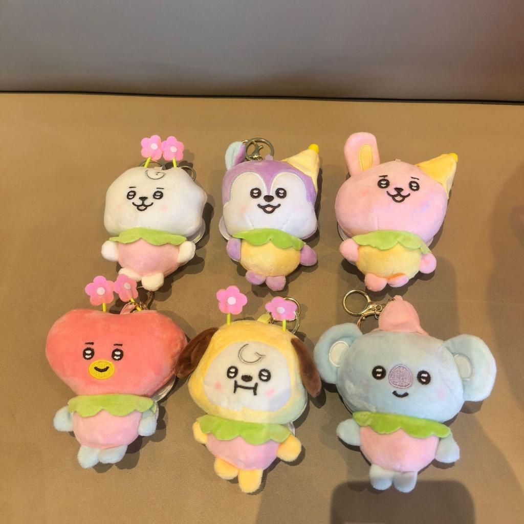 BT21 BTS Серия Пчел Плюшевая Брелок-Подвеска для Сумки Подарок
