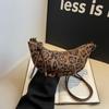 Высококлассная нишевая модная сумка-пельмень, женская новая ретро-сумка через плечо с леопардовым принтом, персонализированная сумка-мессенджер