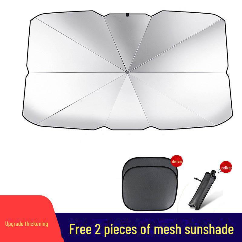 Автомобильный солнцезащитный зонт - складной теплоизоляционный чехол для лобового стекла