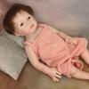 Мягкие силиконовые виниловые куклы с полным телом, окрашенные игрушки для новорожденных, кукол для рождественского подарка детям, игрушка-реборн