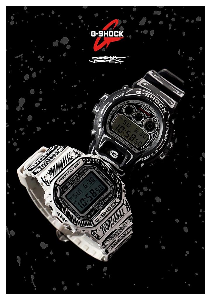 Часы Vides Модель для коллаборации Черные [Casio] G-Shock Joshua DW-6900JV-1JR Мужские