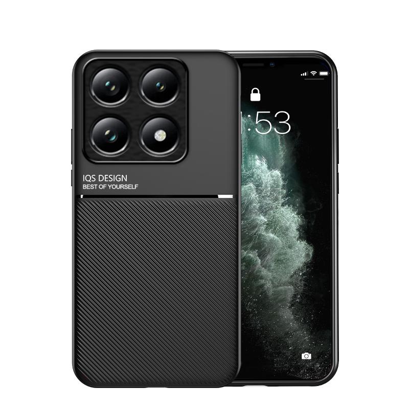 Для Xiaomi 14T Pro Автомобильный Магнитный Держатель Кожаный Чехол Для Mi 14T Mi14T Xiaomi14T 14 T Pro 14TPro 5G Мягкий Силиконовый Противоударный Чехол