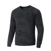 Solid Color Casual Crew Neck Raglan Loose Comfortable Long Sleeve Sweatshirt Men Sweatshirt Black AWDU545-6