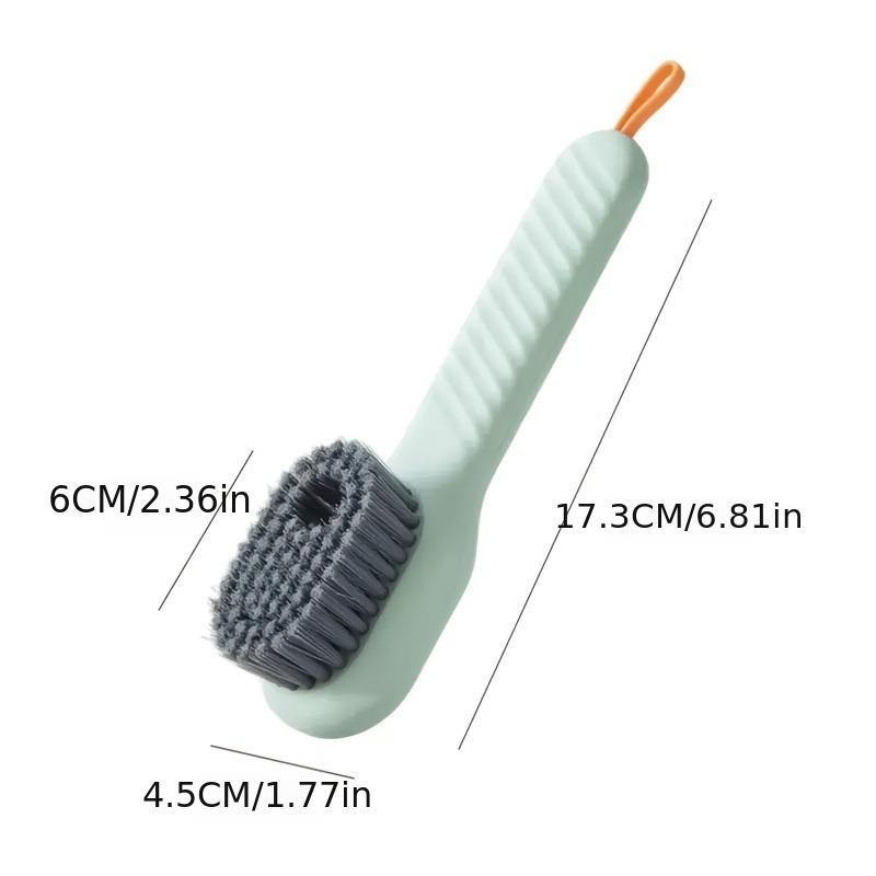 Shoe Cleaning Brush with Detergent Dispenser - Soft Bristles for Stain Removal and No Shoe Damage