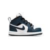 Air Jordan 1 Mid TD Armory Navy Baby Sneakers Blue Black White 640735-411