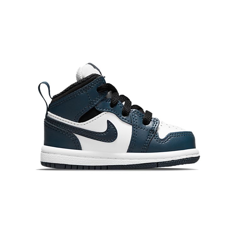 Air Jordan 1 Mid TD Armory Navy Baby Sneakers Blue Black White 640735-411
