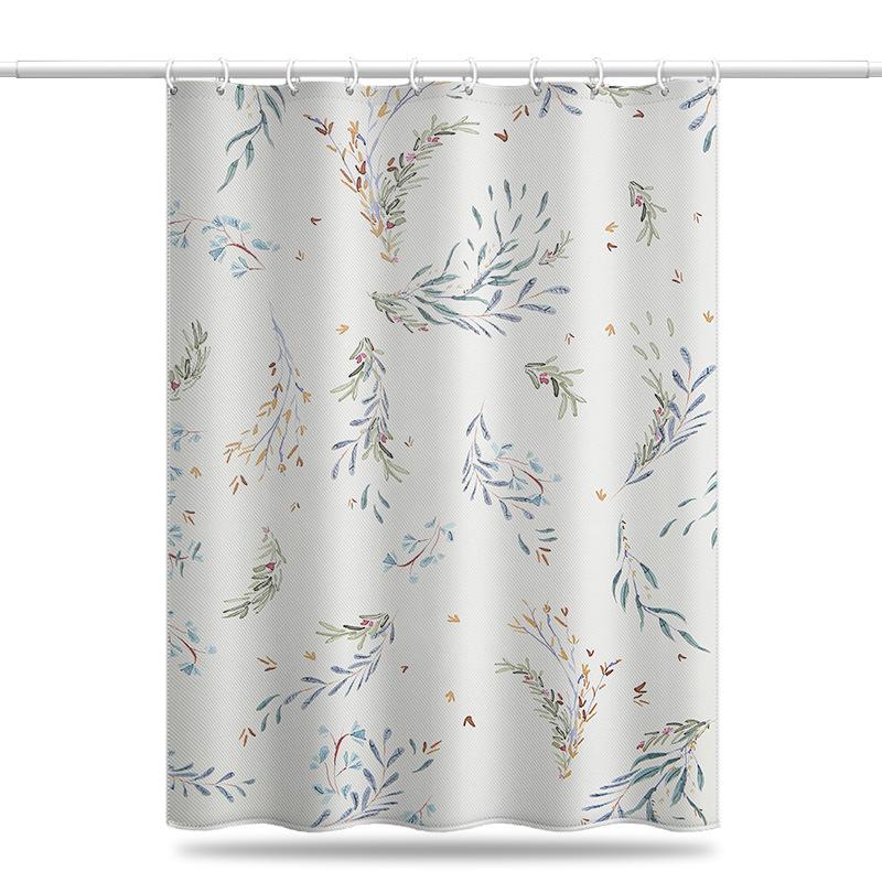 Утолщенная водонепроницаемая занавеска для ванной комнаты, устойчивая к плесени, занавеска для душа, занавеска для душевой перегородки, занавеска для душа, занавеска для ванной комнаты, бесплатная перфорация