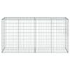VidaXL Panier gabion avec couvercle 200x50x100 cm fer galvanisé, mur en gabion, mur de soutènement en gabion, clôture en 3295143