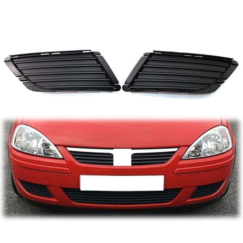 1 Pair Front Bumper Fog Light Cover Protector for Vauxhall Corsa C 2003-2006