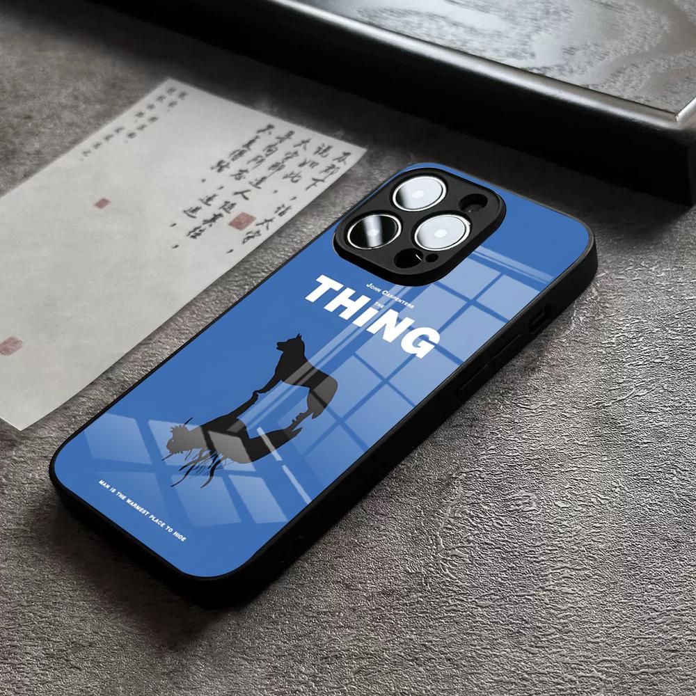 Чехол для телефона с изображением фильма «Т-вещь» для 17 Pro Max IPhone 16 Pro 15 12 11 13 Mini X XR XS 14 Plus SE Стеклянная крышка