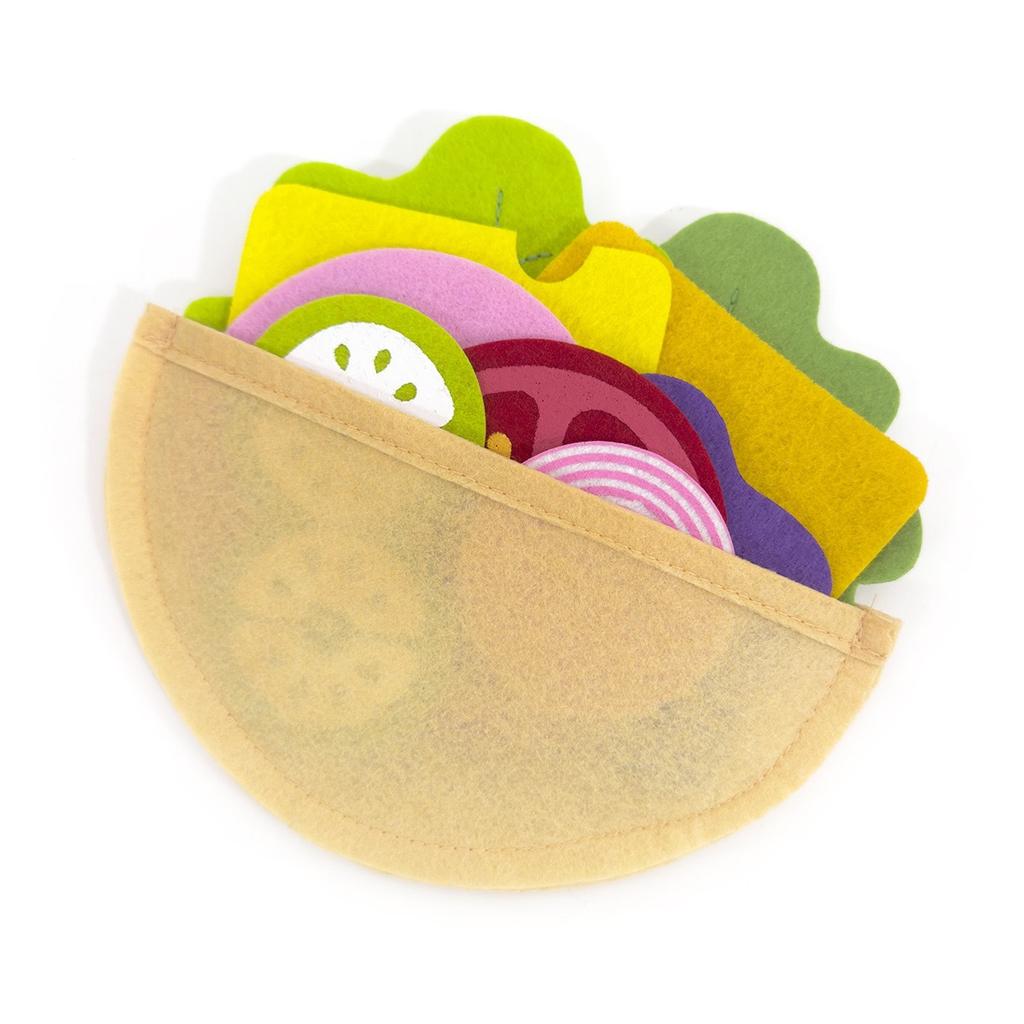28PCS Felt Food Burger Sandwich Food Set Children Pretend Play Toys Food Sandwich Toys Children's Kitchen Role Playing Gifts
