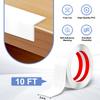 Self-adhesive flexible corner protector White 0.8 inches wide and 40 feet long