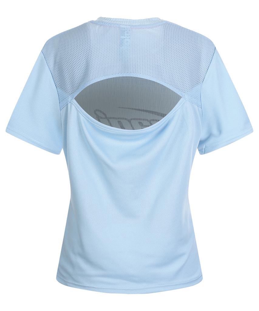 LALAFOX Mesh Mix Cut Out T-Shirt Blue Bp2Ch013