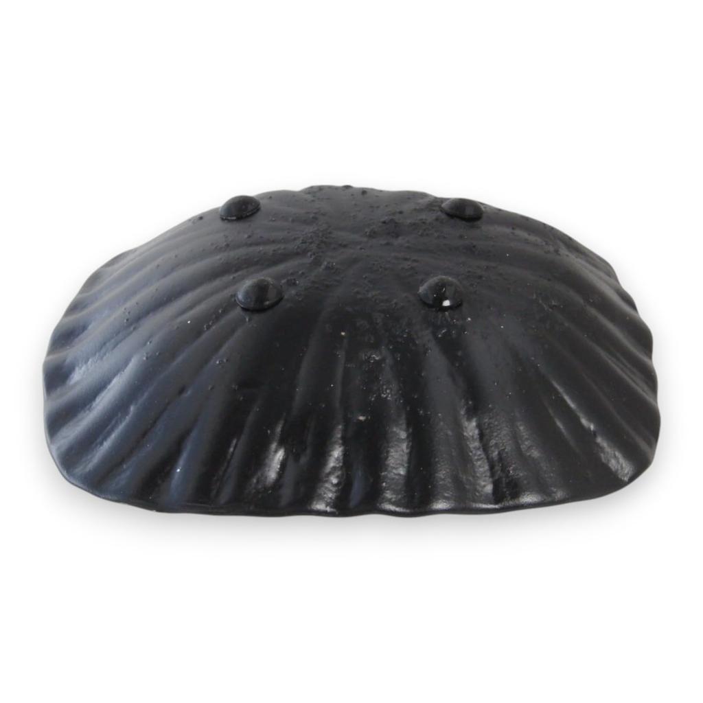 J-kitchens Appetizer Plate, Glass Plate, Oval, Medium, White and Gold, 14cm, Sairan