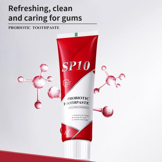 1/2/3 шт 100 г пробиотическая зубная паста для мужчин и женщин, натуральное отбеливание зубов, глубокая очистка, удаление неприятного запаха изо рта, отбеливающая зубная паста