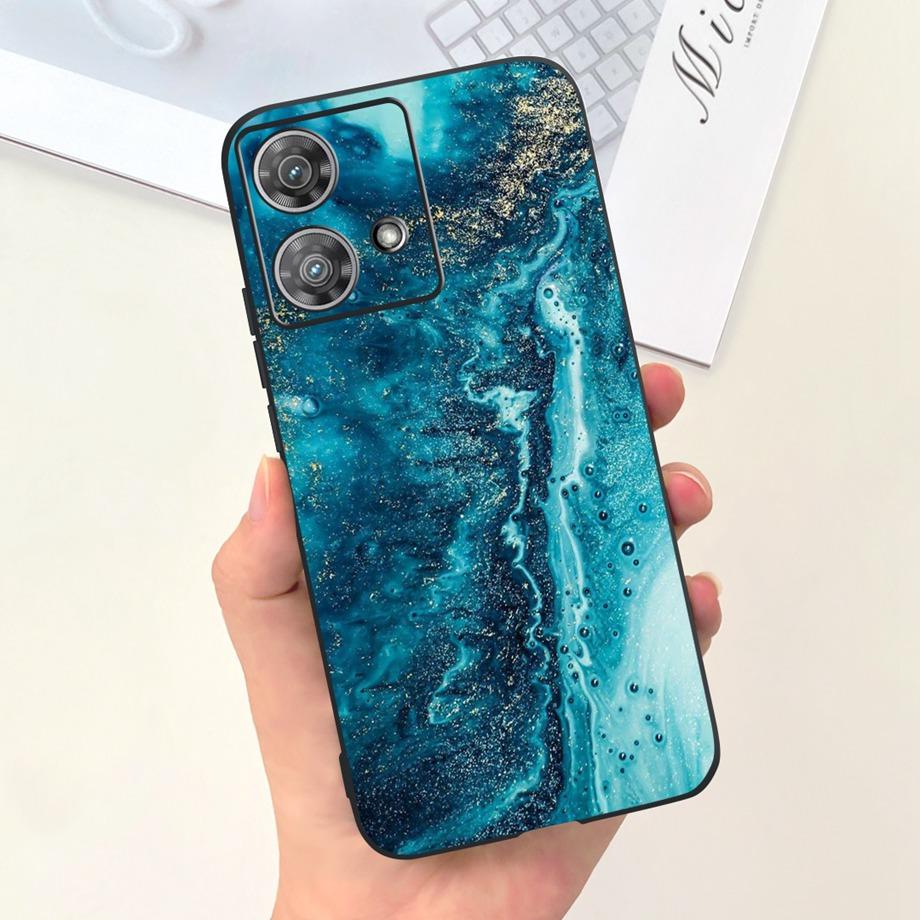 Чехол для Motorola Moto Edge 40 Neo 5G, мягкий жидкий силикон, противоударный чехол для Funda Motorola Edge 40 Edge40 Neo, желе, девичий