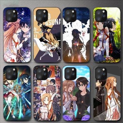 Чехол для телефона Sword Art Online Kirito Asuna Sao для Iphone 11 12 Mini 13 14 Pro Xs Max X 8 7 6s Plus 5 Se Xr Shell