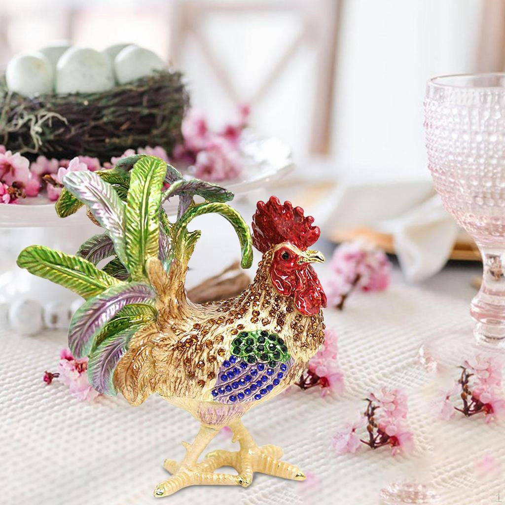 Подставка для ювелирных изделий в виде шкатулки для безделушек в виде петуха для женщин