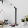 Lampe de bureau BRAYTRON LB146, noir, 3en1, 5W, 500lm, IP20, chargeur induction