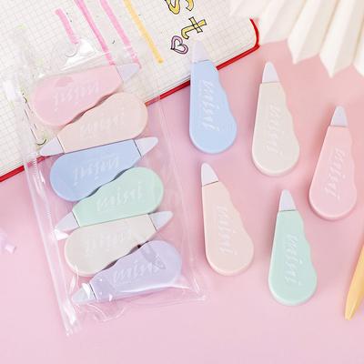 1 компл./6 шт., милая корректирующая лента Kawaii Macaron, измененные инструменты, школьный и офисный корректор, канцелярские принадлежности, детские милые новинки, принадлежности