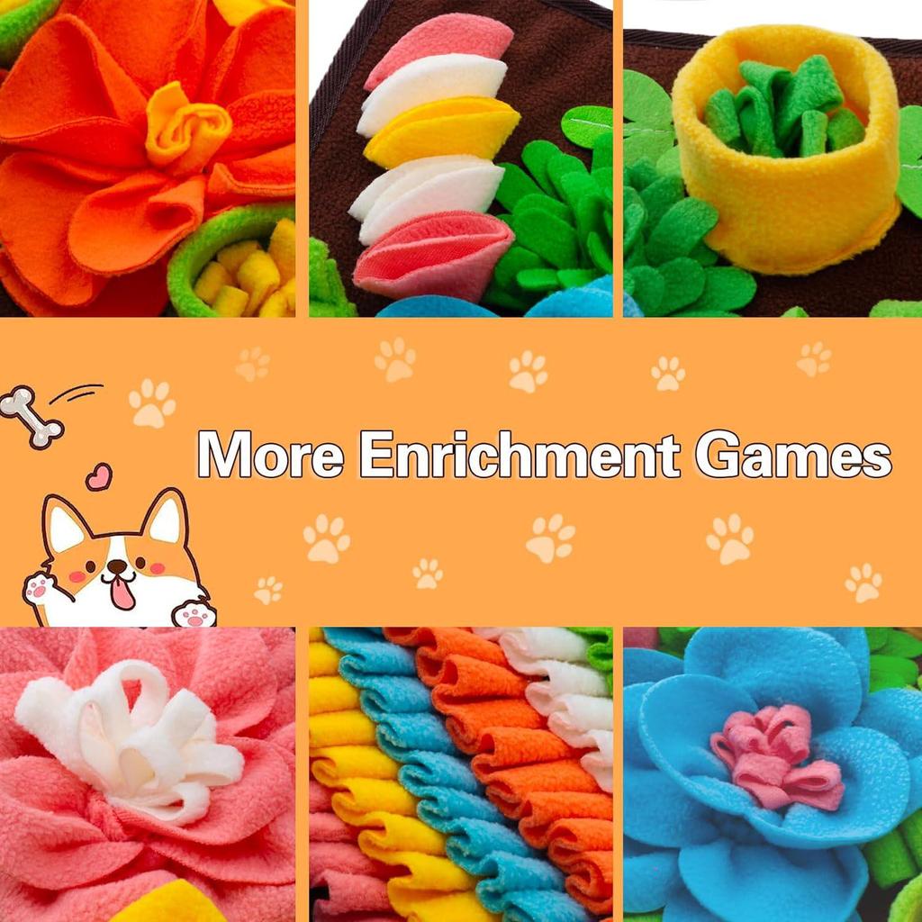 Коврик-головоломка для собак и кошек с запахом домашних животных - интерактивное одеяло для кормления и медленного питания, игрушка для тренировки обоняния