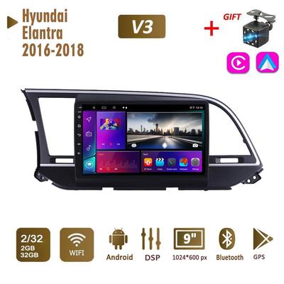 2Din Android автомобильное радио для Hyundai Elantra 2016-2018 мультимедиа Carplay авто Wi-Fi головное устройство стерео навигация 2 + 32 ГБ
